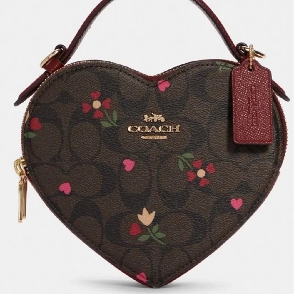 Coach heart crossbody